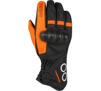 Bering Zephyr Guantes de moto impermeables, negro-naranja, tamaño XL para Hombres