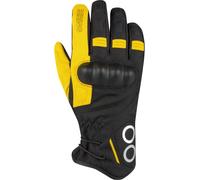 Bering Zephyr Guantes de moto impermeables para mujer, negro/amarillo, Talla 2XL