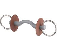 beris Loose Ring Snaffle with Tongue Port Bar - 6 cm Ring, Hard - 130 mm beris