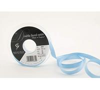 Berisfords 3501 Cinta de satén de Doble Cara, Poliéster, Aciano, 10 mm, 20