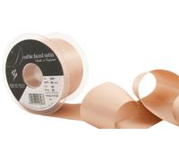 Berisfords 3501 Cinta de satén de Doble Cara, Poliéster, Beige, 50 mm, 20