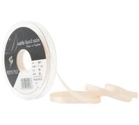 Berisfords 3501 Cinta de satén de Doble Cara, Poliéster, Blanco, 7 mm, 20