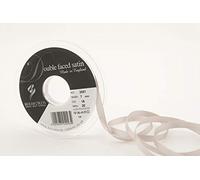 Berisfords 3501 Cinta de satén de Doble Cara, Poliéster, Plateado, 7 mm, 20