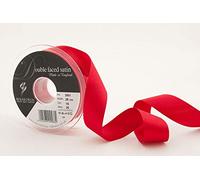 Berisfords 3501 Cinta de satén de Doble Cara, Poliéster, Rojo, 25 mm, 20