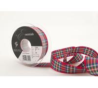 Berisfords BF_007622 0007_25 7622 07 Royal Stewart-Cinta de tartán, Tela, Azul, 10.4 x 10.4 x 2 cm