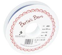 Berisfords Cinta de satén a Doble Cara 3501 de 20 m x 15 mm, Color Azul Marino