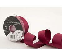 Berisfords Cinta de satén a Doble Cara 3501 de 20 m x 35 mm, Color borgoña