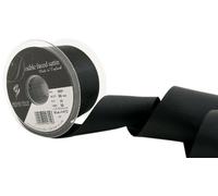 Berisfords Cinta de satén a Doble Cara 3501 de 20 m x 50 mm, Color Negro