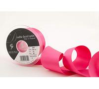 Berisfords Cinta de satén a Doble Cara 3501 de 20 m x 50 mm, Color Rosa neón