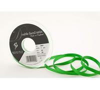 Berisfords Cinta de satén a Doble Cara 3501 de 20 m x 7 mm, Color Verde Esmeralda