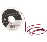 Berisfords Cinta de satén a Doble Cara 3501 de 30 m x 3 mm, Color borgoña