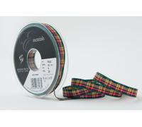 Berisfords Cinta de tartán de poliéster 10 mm, Estampado Buchanan