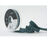 Berisfords Cinta de tartán de poliéster Cinta, diseño de Flores, de Escocia, 10 mm