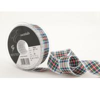 Berisfords Cinta de tartán Tradicional 7622 de 25 m x 25 mm, Estampado Dress Stewart