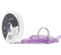 Berisfords Cinta de Tela supertransparente 7 mm x 25 m, Color Ciruela