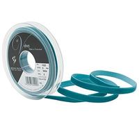 Berisfords - Cinta de terciopelo, Verde (Petrol 9654), 9mm x 5 m