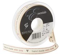 Berisfords Cinta Hand Made with Love 15 mm, Color Blanco Natural