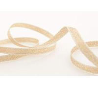 Berisfords Glamurosa y ostentosa Cinta con Aspecto metálico 9165 de 20 m x 7 mm, Color Dorado