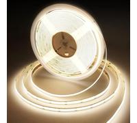 BERIXDEEP Tira LED COB 15m, Tira LED Blanco Natural con 384 LEDs/m, Ancho 10mm, 9w/m, CRI 92+, 24V Tiras LED para Dormitorio, Cocina, Espejo (sin Fuente de Alimentación), 4000K