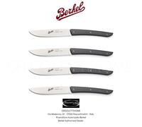 Berkel - Color Negro - Set De 8 Cuchillos De Carne De Acero - KCO4SW11SRMBL