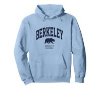 Berkeley Bear Universidad de California Colegiado PAFI431 Sudadera con Capucha, Unisex para Adultos, Azul Polvoriento, L
