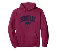 Berkeley Bear Universidad de California Colegiado PAFI431 Sudadera con Capucha, Unisex para Adultos, Granate, L