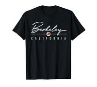 Berkeley California (California) Camiseta gráfica económica, Hombre, Negro, L
