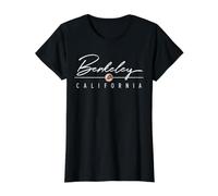 Berkeley California (California) Camiseta gráfica económica, Mujer, Negro, L