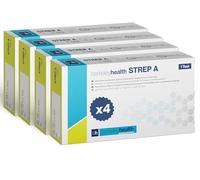 Berkeley Health Strep A Home - Kit de autoprueba para detectar estreptococos del grupo A B en un hisopo de garganta, fácil de seguir, rápido y 98% de precisión, paquete de 4