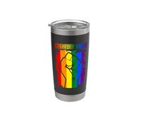Berkeley LGBT Pride Month LGBTQ Rainbow Flag Gay Lesbian Vaso térmico de acero inoxidable de doble pared