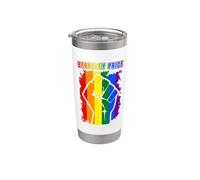 Berkeley LGBT Pride Month LGBTQ Rainbow Flag Gay Lesbian Vaso térmico de acero inoxidable de doble pared