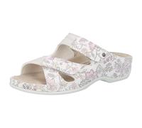 Berkemann 1027 Mujer Mules, Blanco (Weiß/Cracke 244), 38 EU