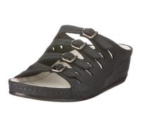 Berkemann Atlanta Hassel 737 - Zuecos de Charol para Mujer, Color Azul, Talla 37.5