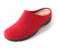 Berkemann Brisbane Lauren 1553 - Zapatillas de casa de Fieltro para Mujer, Color Rojo, Talla 42