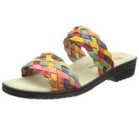 Berkemann Rimini Triest 2424 - Zuecos de Cuero para Mujer, Color Rojo, Talla 38