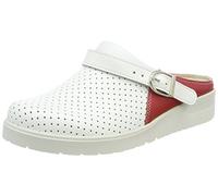 Berkemann Tec-Pro-brage Zuecos de Trabajo Unisex Adulto , Blanco (Weiß/Rot) , 36 1/3 EU