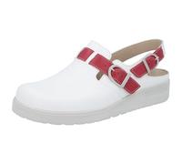 Berkemann - Tec-Pro-Iver, Zuecos de Trabajo Unisex Adulto, (Weiß/Rot), 44.5 EU