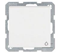 Berker 47516069 UP - Enchufe con tapa abatible (terciopelo, Q.1/Q.3), color blanco