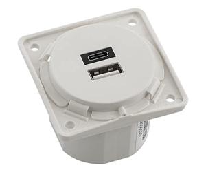 Berker 926202509 - Enchufe de carga USB (230 V, 2 enchufes, 3 A C Int)