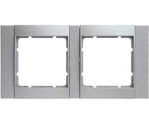 Berker B.1 2-fach Marco Horizontal Aluminio/Plata Mate 10221404 B1 Cobertor