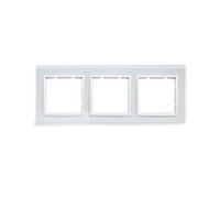 Berker B.7 Marco 3 compartimentos cristal blanco/blanco 10136909