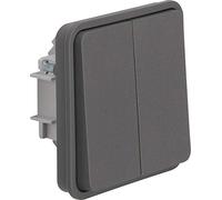 Berker Doppelel 30483515 - Interruptor de 2 vías, Color Gris Claro