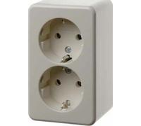 Berker Enchufe Doble WS/GL 472140 Ap AufPUTZ 4011334167945