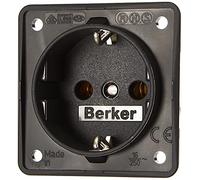 Berker Integro Enchufe Schuko antracita mate suelto, 1 unidad de enchufe