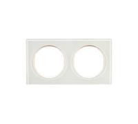 Berker R.3 Doble Marco Vidrio Templado Blanco 10122209