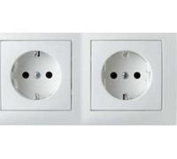 Berker Schuko 47208989 - Enchufe combinado (2 enchufes, pwg)