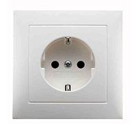 Berker SCHUKO 47428989 - Enchufe para enchufes (4011334277651, 2 unidades), color blanco