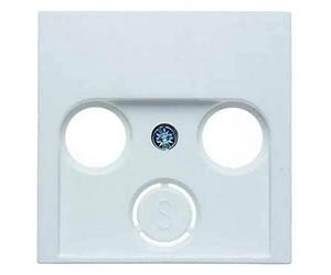 Berker - tapa p/toma tv-fm-sat blanco polar series s1/b3/b7 Ref. 6512510120