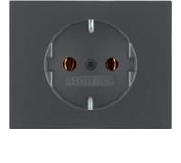 Berker - tapa schuko k1 proteccion infantil antracita Ref. 6516010021
