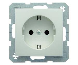 Berker UP-Programme Schuko 41438989 - Toma de Corriente (71 x 71 mm), Color Blanco Polar